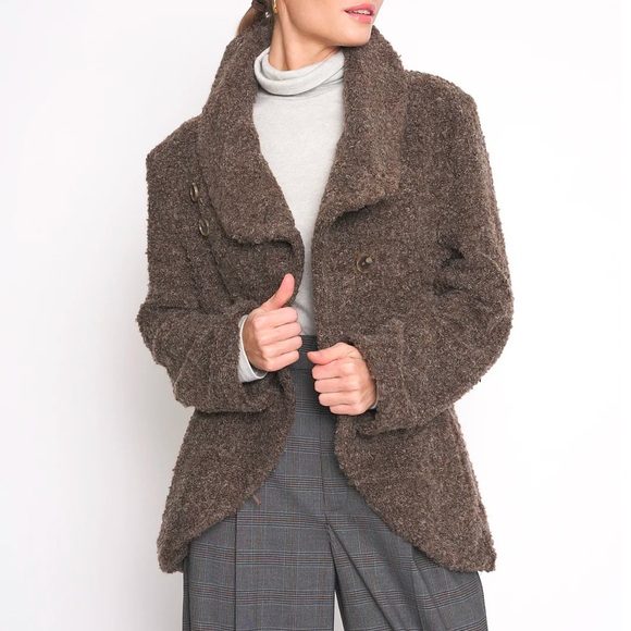 Anthropologie French Mauve Briella Boucle Jacket, Size Small 🎀 - Picture 3 of 9